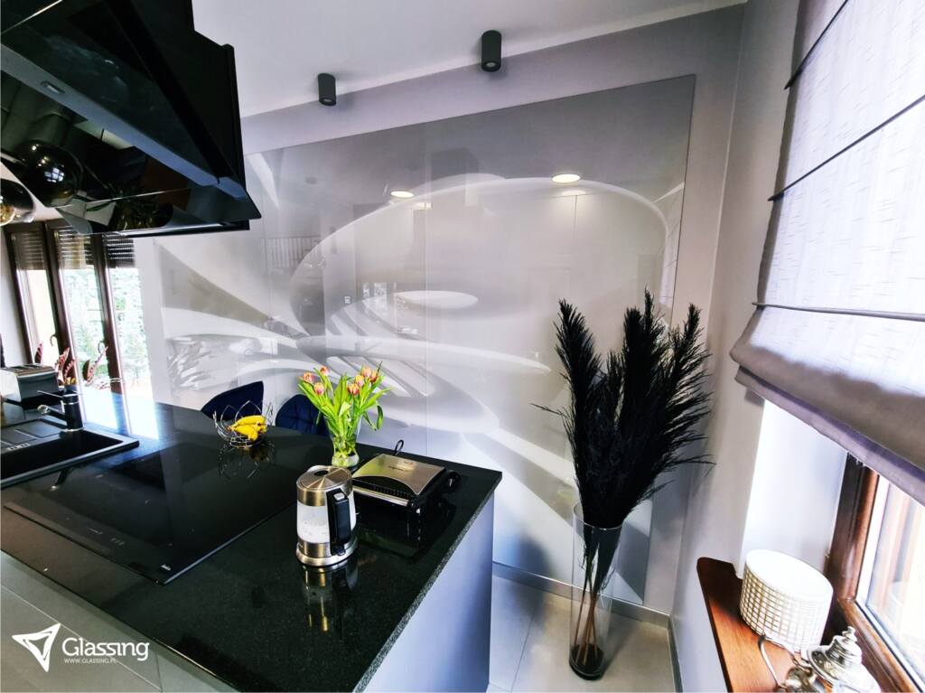 szklane dekoracje ścienne panel szklany do salonu